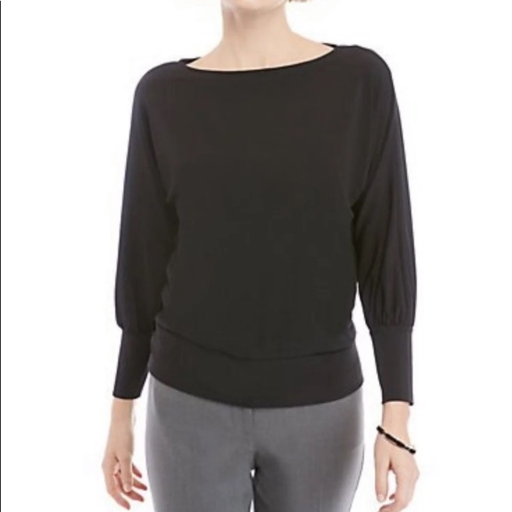 The Limited Black Tall Cuff Bishop Top Size XS